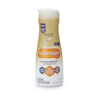 Nutramigen® Ready to Use Infant Formula, 32-ounce Bottle, 1 Case of 6 () - Img 1