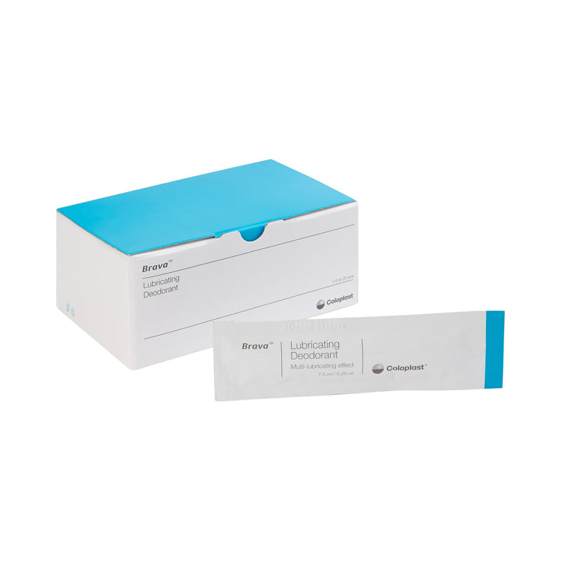 Coloplast Brava® Lubricating Deodorant, 1 Box of 20 (Ostomy Accessories) - Img 1