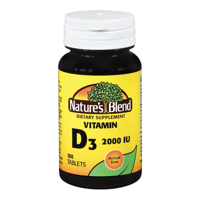 Nature's Blend Vitamin D-3 Supplement, 1 Bottle (Over the Counter) - Img 1