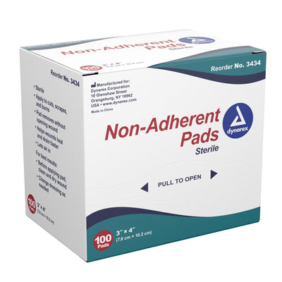 dynarex® Nonadherent Dressing, 3 x 4 Inch, 1 Case of 1200 (General Wound Care) - Img 1