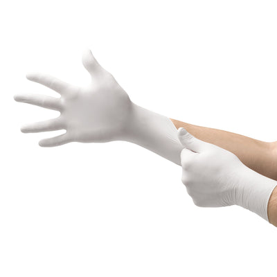 Soft White Nitrile Exam Glove, Extra Small, White, 1 Case of 10 () - Img 2