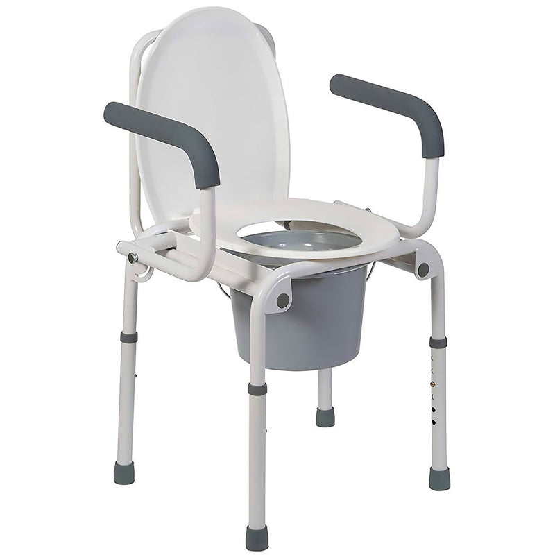 Mabis® Drop-Arm Steel Commode, 1 Each (Commode / Shower Chairs) - Img 3