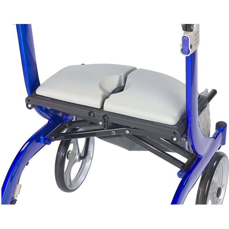 drive™ Nitro DLX 4 Wheel Rollator, 33½ – 38½ Inch, 1 Each (Mobility) - Img 4