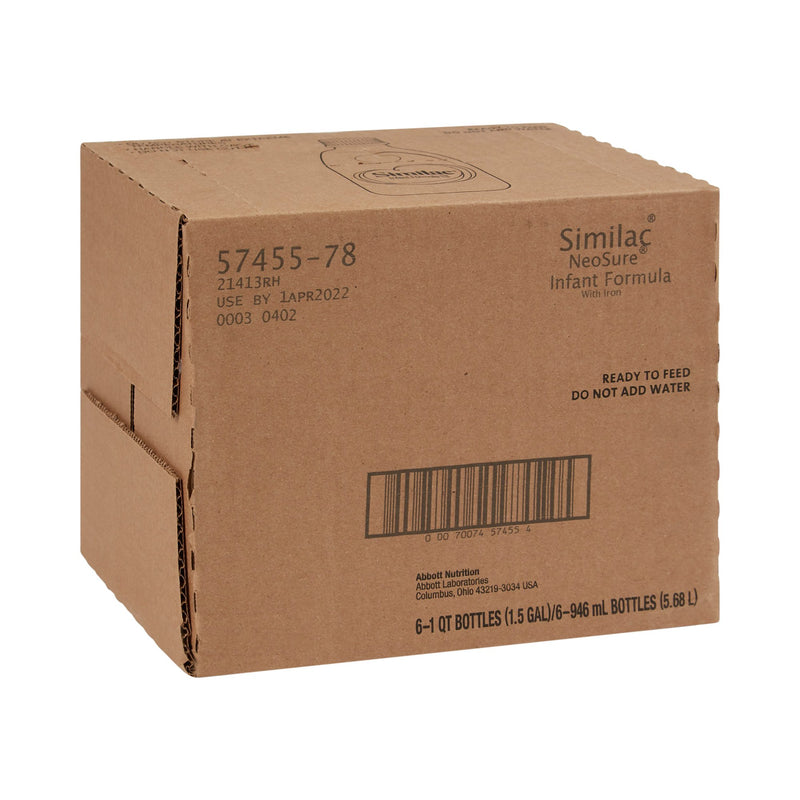 Similac® NeoSure® Ready to Use Infant Formula, 32 oz. Bottle, 1 Case of 6 () - Img 4