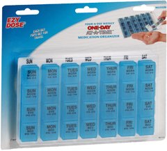 One-Day-At-A-Time® Pill Organizer, 3/4 x 4-3/4 x 8 Inch, 1 Pack of 6 (Pharmacy Supplies) - Img 1