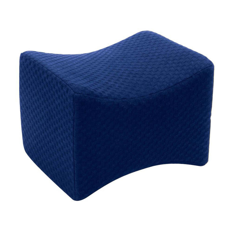 Carex Healthcare Knee Pillow , Memory Foam, 10.5 in. L x 7.75 in. W x 8 in. H, Navy, 1 Case of 4 (Elevators, Rolls and Wedges) - Img 1