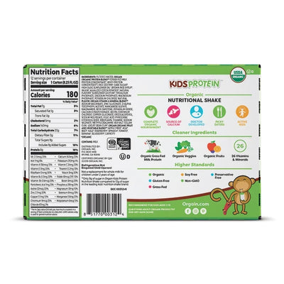 Orgain® Kids® Protein Organic Nutritional Shake Chocolate Pediatric Oral Supplement, 8.25 oz. Carton, 1 Case of 12 () - Img 3