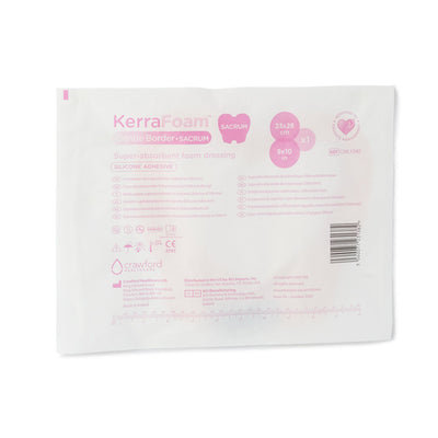 KerraFoam™ Gentle Border Silicone Foam Dressing, 9 x 10 Inch, 1 Carton of 5 (Advanced Wound Care) - Img 2