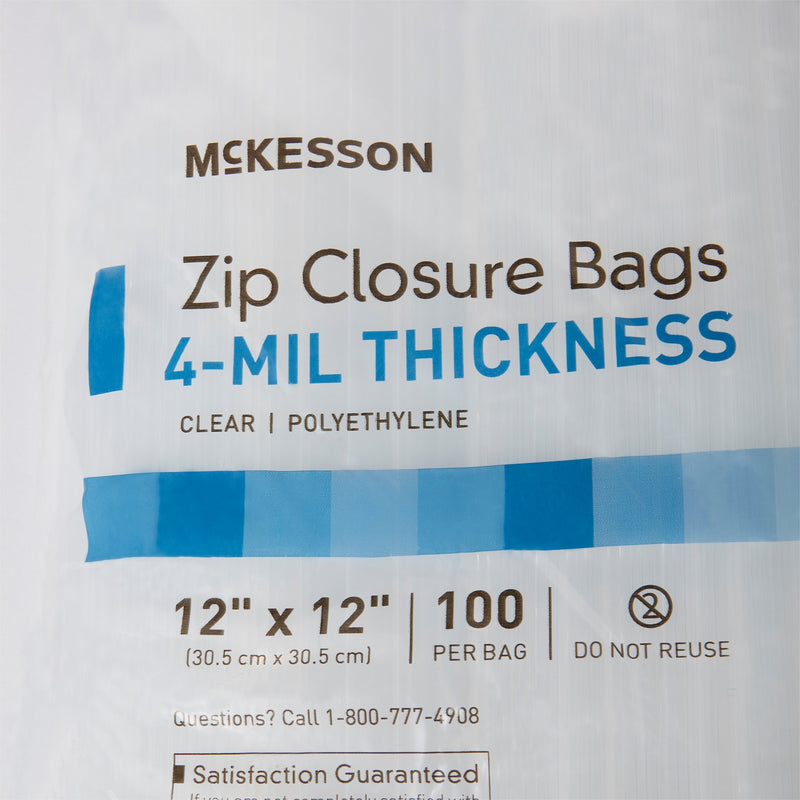 McKesson Zip Closure Bag, 12 x 12 in., 1 Box (Bags) - Img 4