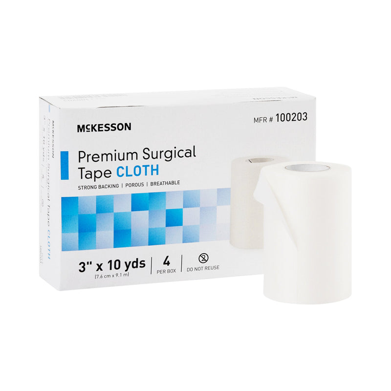 McKesson Paper Medical Tape, 1/2 Inch x 10 Yard, White, 1 Case of 240