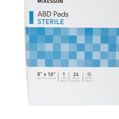 McKesson Sterile Abdominal Pad, 8 x 10 Inch, 1 Box of 24 (General Wound Care) - Img 8