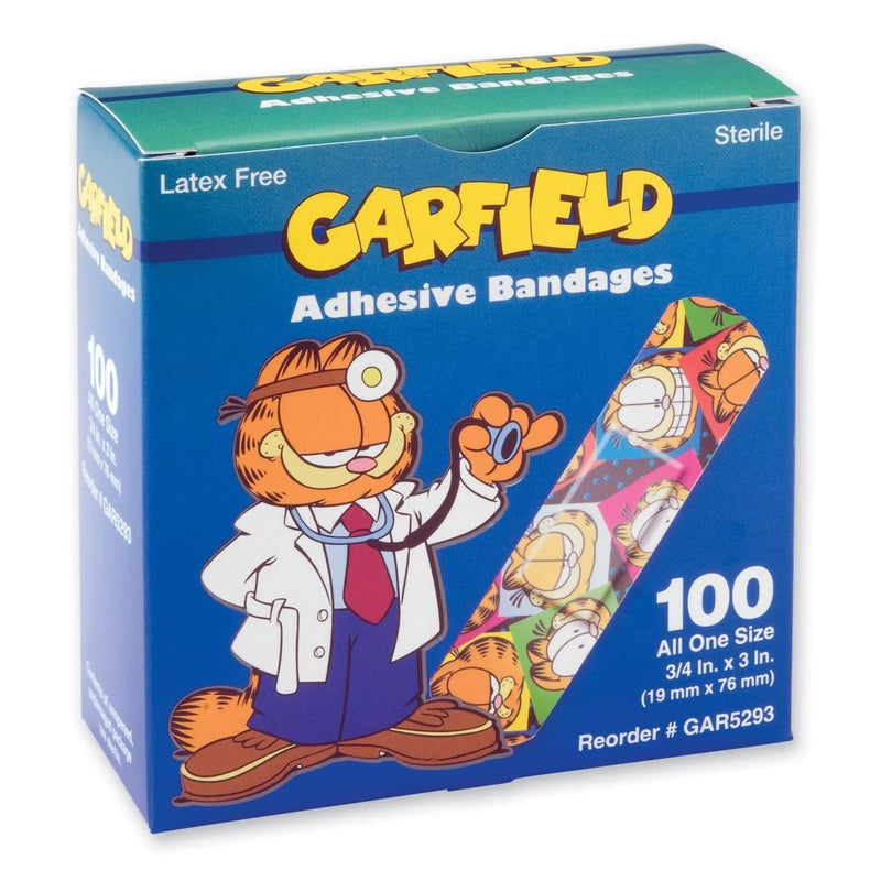 ASO Kid Design (Garfield) Adhesive Strip, 3/4 x 3 Inch, 1 Case of 1200 (General Wound Care) - Img 1