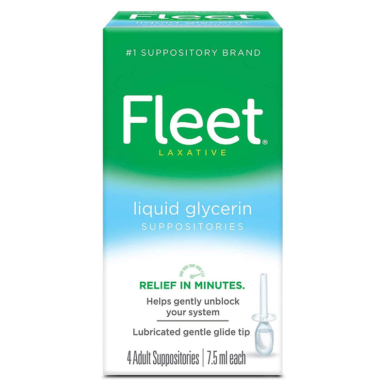 Fleet® Glycerin Laxative, 1 Box of 4 (Over the Counter) - Img 1