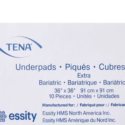 TENA Underpad Extra, 36" x 36", Disposable, Light Absorbency, 1 Bag of 10 (Underpads) - Img 4