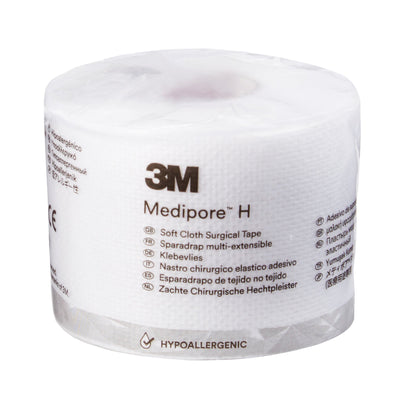 3M™ Medipore™ H Cloth Medical Tape, 2 Inch x 10 Yard, White, 1 Roll (General Wound Care) - Img 1