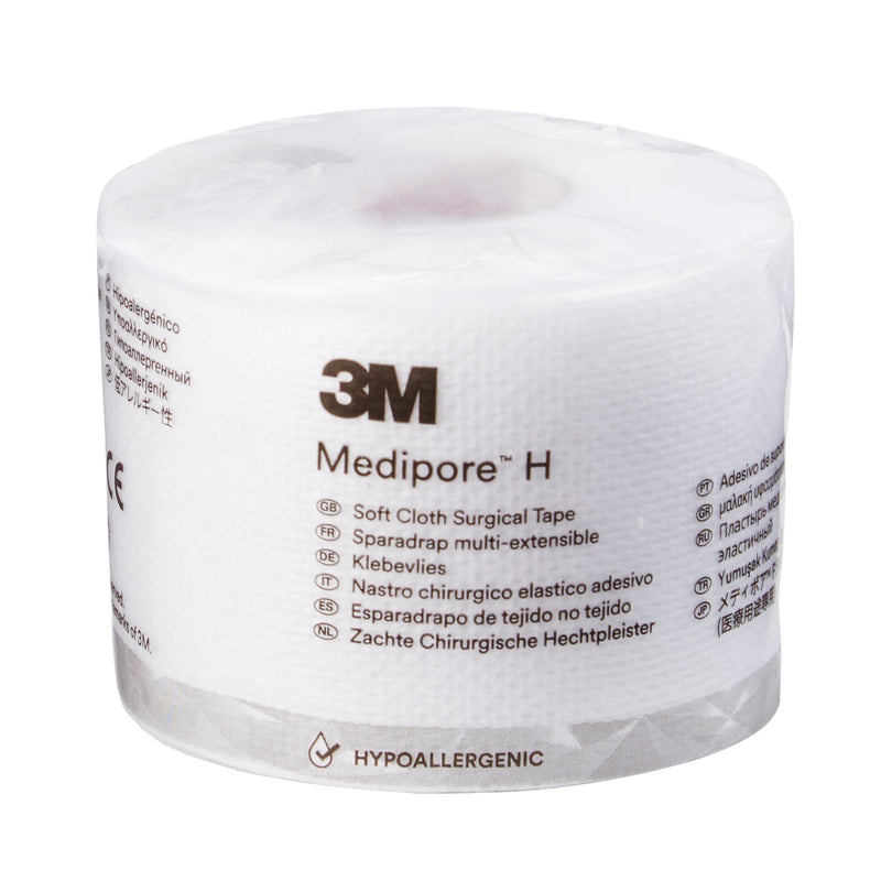 3M™ Medipore™ H Cloth Medical Tape, 2 Inch x 10 Yard, White, 1 Roll (General Wound Care) - Img 1