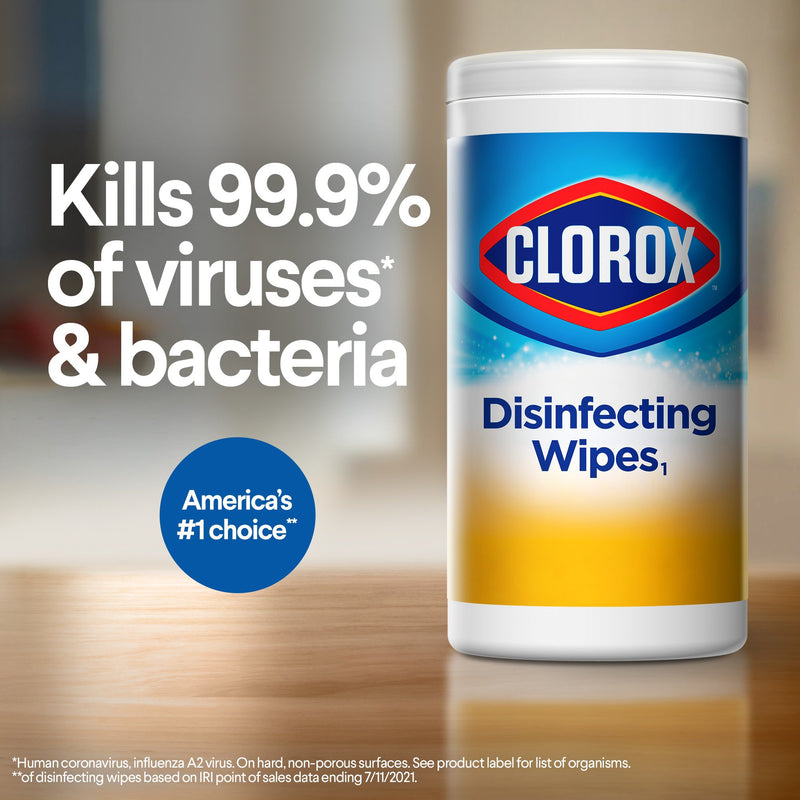 Clorox® Surface Disinfectant Wipes, Small Canister, 1 Pack (Cleaners and Disinfectants) - Img 4