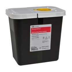 SharpSafety™ RCRA Waste Container, 2 Gallon, 10 x 10½ x 7¼ Inch, 1 Each () - Img 1