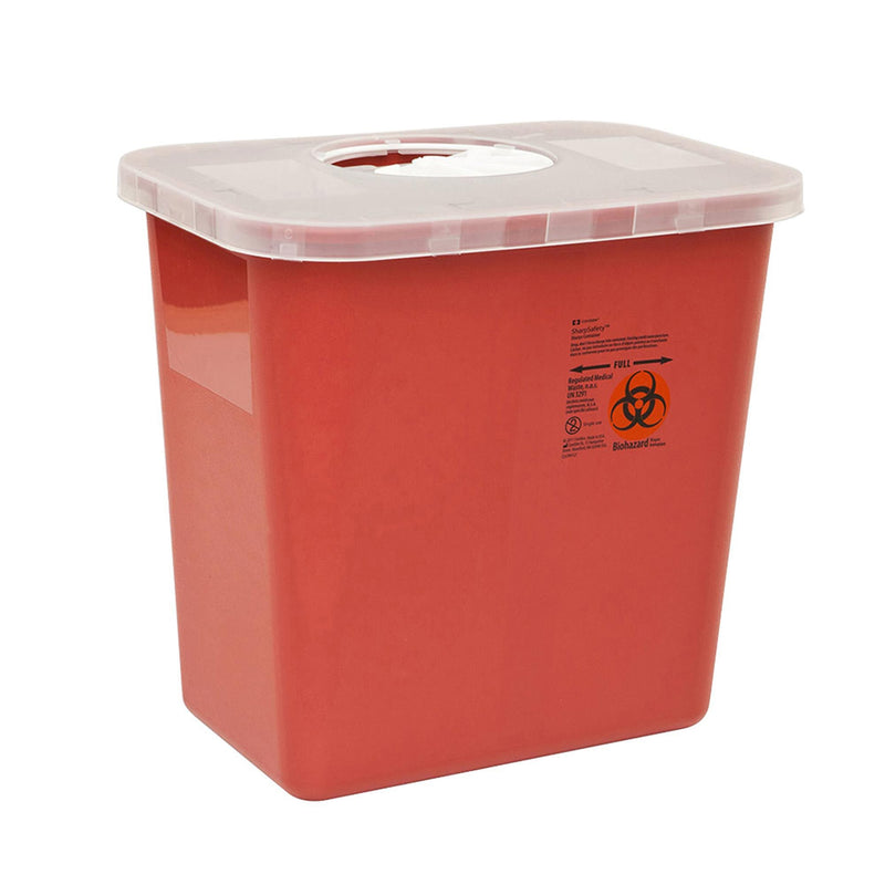 SharpSafety™ Multi-purpose Sharps Container, 1-1/4 Gallon, 6¾ x 8¾ Inch, 1 Case of 40 () - Img 1