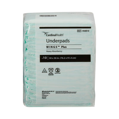 Wings™ Plus Heavy Absorbency Underpads, 30 X 36 Inch, 1 Bag (Underpads) - Img 2