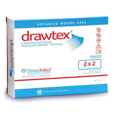 Drawtex® Nonadherent Dressing, 2 x 2 inch, 1 Box of 10 (Advanced Wound Care) - Img 1