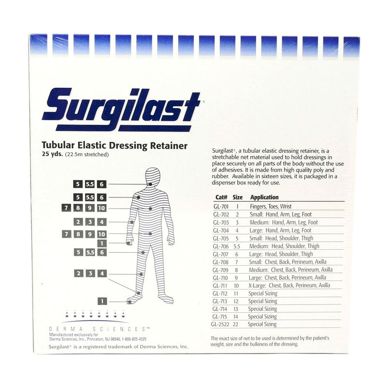 Surgilast® Elastic Net Retainer Dressing, Size 6, 25 Yard, 1 Box (General Wound Care) - Img 4