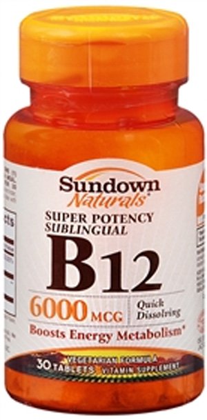 Sundown Naturals® Vitamin B-12 Supplement, 1 Bottle (Over the Counter) - Img 1