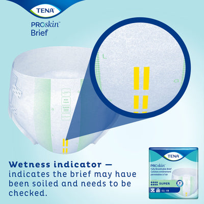 TENA Super Adult Heavy-Absorbent Incontinence Brief, Medium, 1 Case of 56 () - Img 10