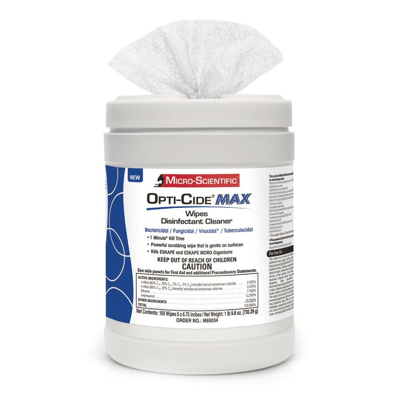 Opti-Cide® Max Surface Disinfectant Cleaner Wipes, 1 Carton (Cleaners and Disinfectants) - Img 3