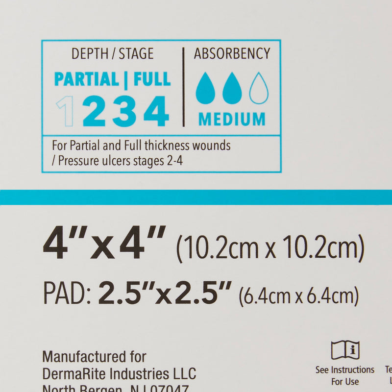 ComfortFoam™ Border Lite Silicone Adhesive with Border Thin Silicone Foam Dressing, 4 x 4 Inch, 1 Each (Advanced Wound Care) - Img 4