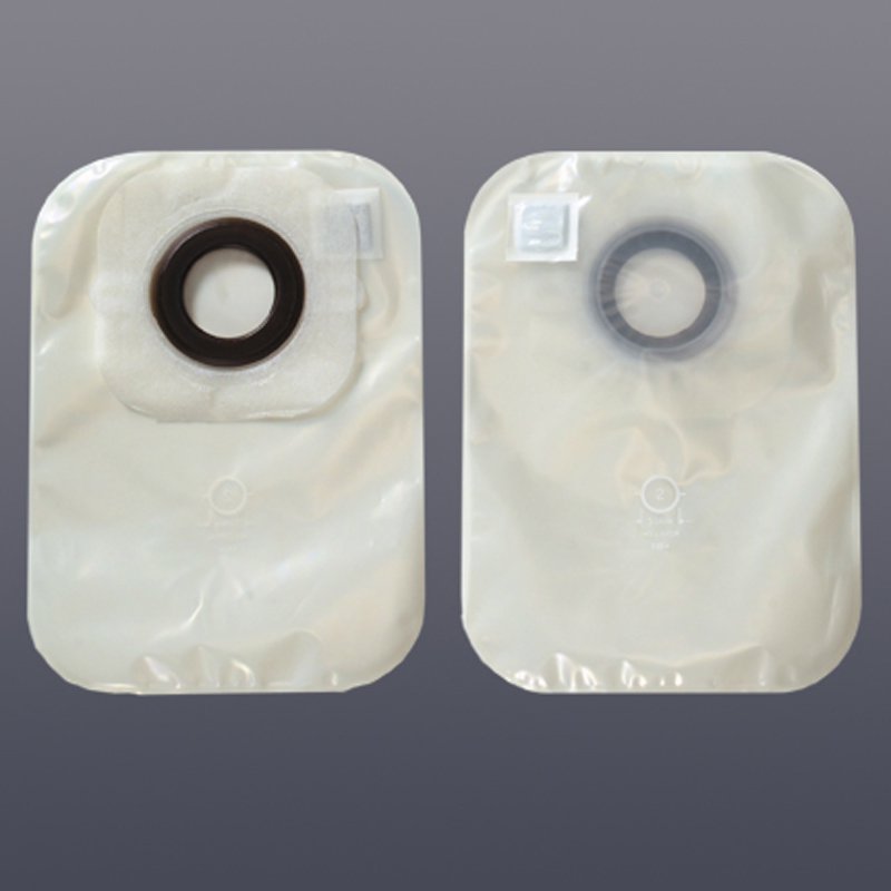 Karaya 5 One-Piece Closed End Transparent Colostomy Pouch, 12 Inch Length, 7/8 Inch Stoma, 1 Box of 30 (Ostomy Pouches) - Img 1