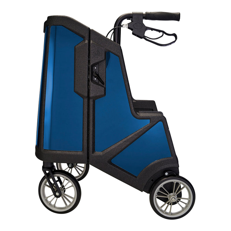 Tour 4 Wheel Rollator, 31 to 37 Inch Handle Height, Midnight Blue, 1 Each (Mobility) - Img 6