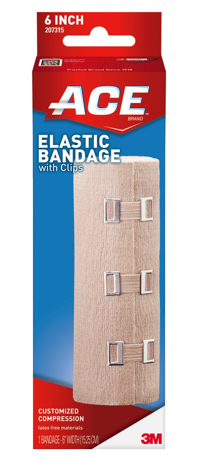 3M™ ACE™ Clip Detached Closure Elastic Bandage, 6 Inch x 5-1/3 Foot, 1 Each (General Wound Care) - Img 1
