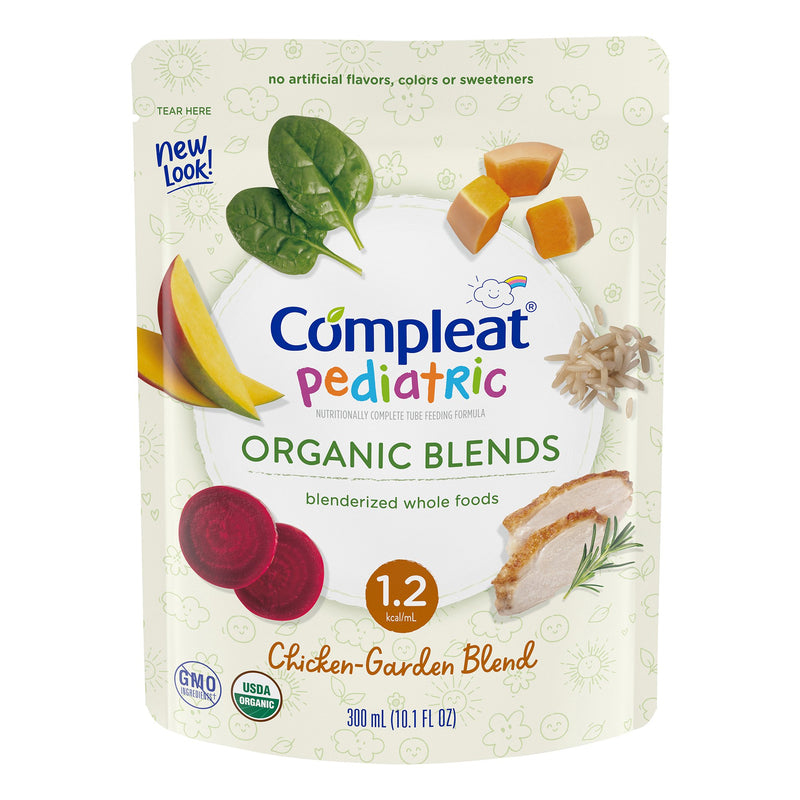 Compleat® Pediatric Organic Blends Chicken-Garden Oral Supplement, 10.1-ounce Pouch, 1 Each () - Img 1