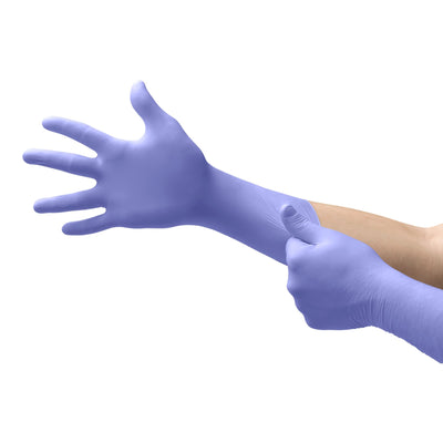 Supreno® EC Nitrile Extended Cuff Length Exam Glove, Large, Blue, 1 Case of 500 () - Img 2