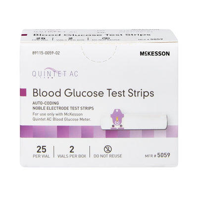 Quintet AC® Blood Glucose Test Strips, 1 Box (Diabetes Monitoring) - Img 6