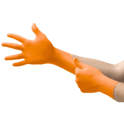 Microflex® Blaze® Nitrile Exam Glove, Extra Large, Orange, 1 Case of 1000 () - Img 3