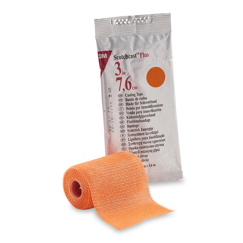 3M™ Scotchcast™ Plus Bright Orange Cast Tape, 3 Inch x 4 Yard, 1 Each (Casting) - Img 1