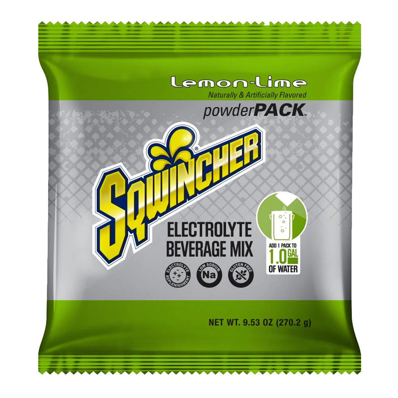 Sqwincher® Powder Pack® Lemon-Lime Electrolyte Replenishment Drink Mix, 1 Case of 80 () - Img 1