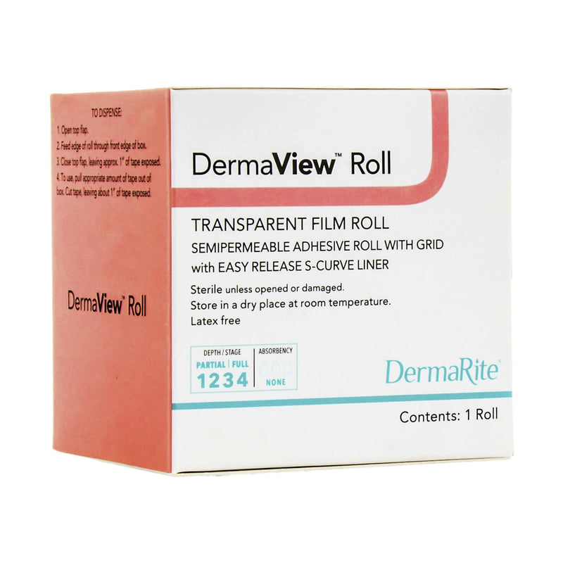 DermaView™ Transparent Film Dressing, 4 Inch x 11 Yard, 1 Each () - Img 1