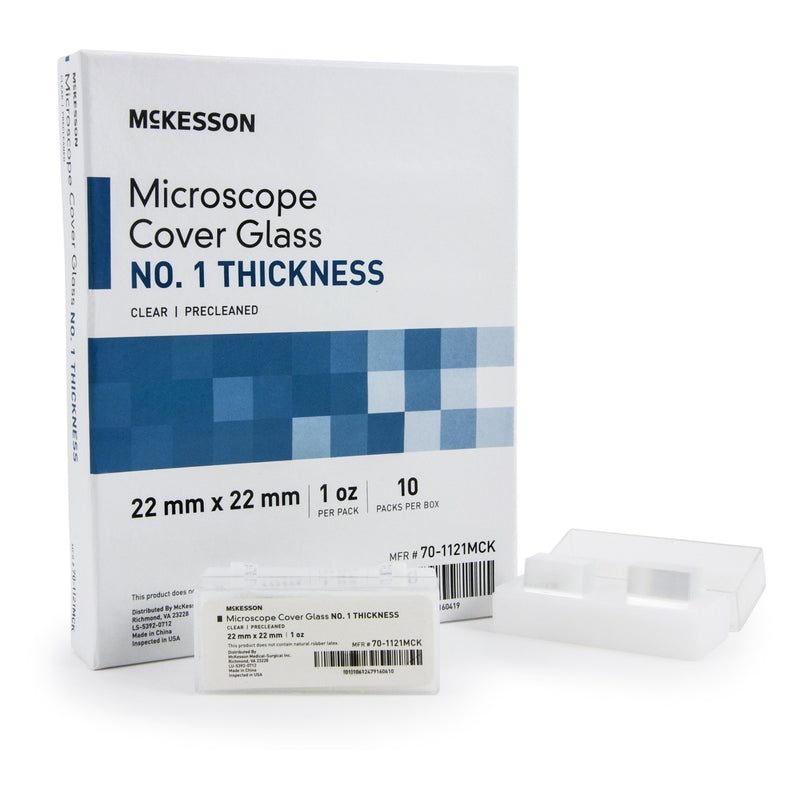 McKesson No. 1 Thickness Cover Glass, 22 x 22 mm, 1 Box of 10 (Laboratory Glassware and Plasticware) - Img 5