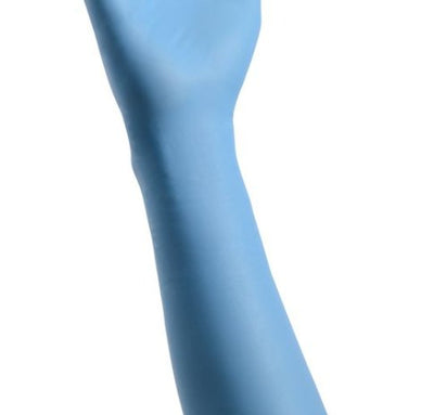 Cardinal Health™ Decontamination Extended Cuff Length Exam Glove, Large, Blue, 1 Case of 500 () - Img 1