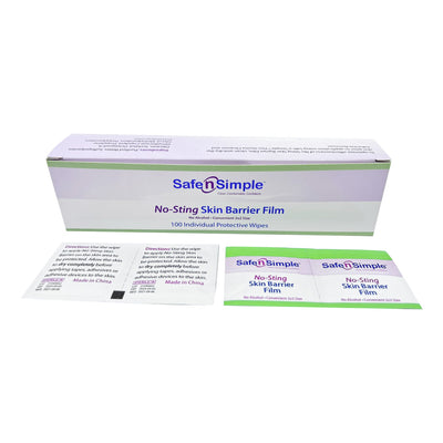 Safe n Simple™ Barrier Wipe, 1 Box of 100 (Skin Care) - Img 1