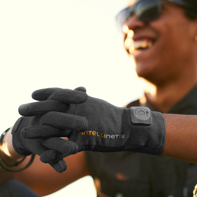 Intellinetix® Arthritis Vibrating Gloves, Medium, Black, 1 Pair () - Img 4