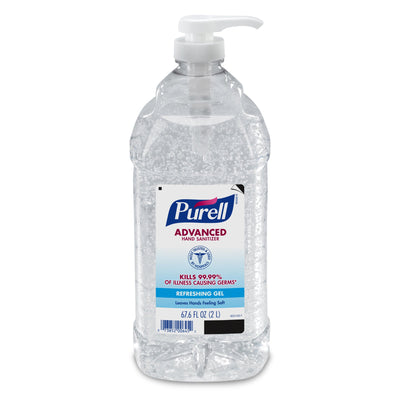 Purell Advanced Hand Sanitizer Gel, 70% Ethyl Alcohol, 2,000 mL Pump Bottle, 1 Case of 4 (Skin Care) - Img 1