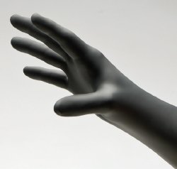 NitriDerm® Ultra Black Nitrile Exam Glove, Extra Small, Black, 1 Case of 1000 () - Img 1