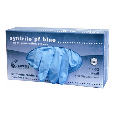 Syntrile® pf Nitrile Exam Glove, Extra Large, Blue, 1 Box of 100 () - Img 1