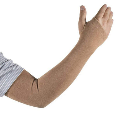 Kinship Comfort Brands Protective Sleeve, Beige, Medium, 1 Pair (Protective Sleeves) - Img 1