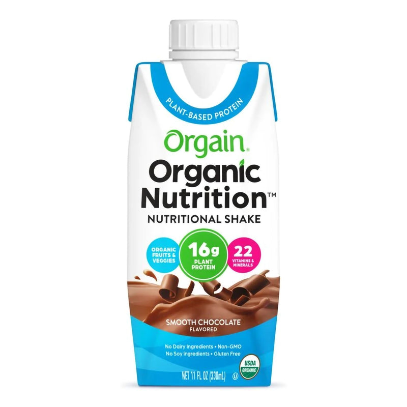 Organic Nutrition™ Vegan Chocolate Oral Protein Supplement, 11 oz. Carton, 1 Case of 12 (Nutritionals) - Img 1