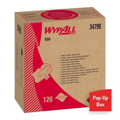 WypAll® X60 Cloths, 1 Case of 1260 (Pads, Sponges and Task Wipes) - Img 2